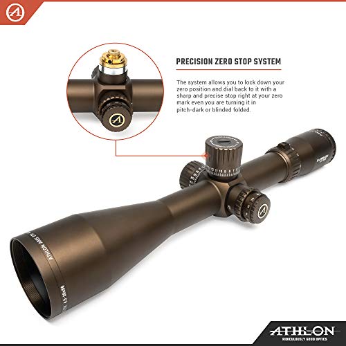 Athlon Optics Ares ETR Riflescope 4.5-30x56 34mm APLR2 FFP IR MOA Reticle Brown