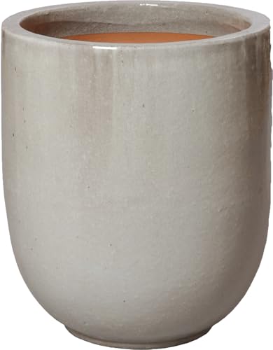 Emissary Gray Stoneware Round Planter 19.5in. L x 23in. H