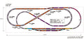 Rokuhan Layout Plan AF Complete Track Set 67.7" x 17.7