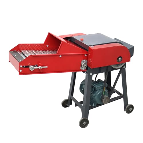 INTSUPERMAI 6-Blade Hay Cutter Pulverizer Red