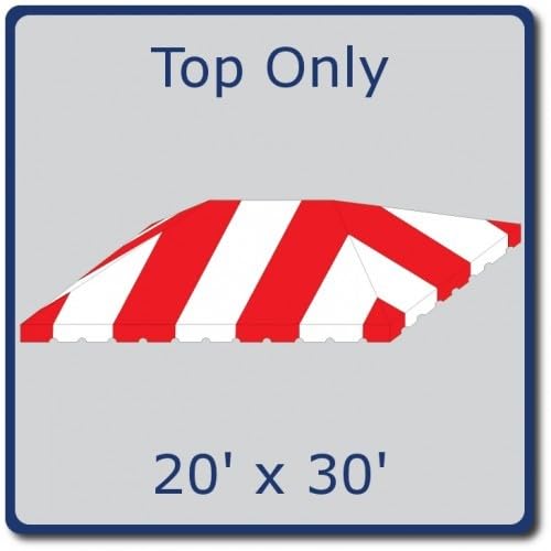 TentandTable 20-Foot x 30-Foot Tent Top Red