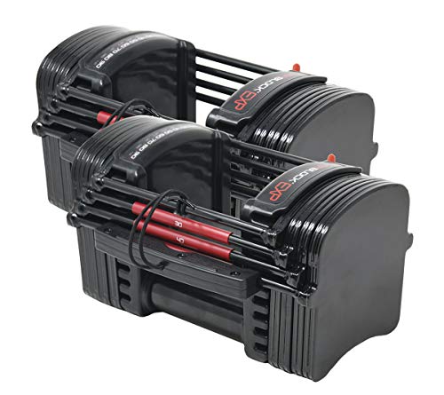 POWERBLOCK EXP Adjustable Dumbbells Black/Red