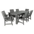 Highwood 7pc Weatherly Rectangular Dining Set 84" x 42" Coastal Teak