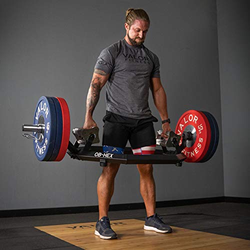 Valor Fitness OB-HEX Super Hex Trap Bar Black and Chrome
