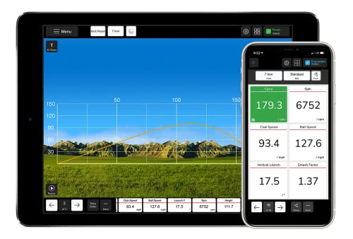 Certified Brands FlightScope Mevo Portable Golf Launch Monitor and Rangefinder White with Red Trim