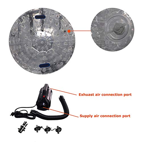 Inflatable Time Human Hamster Zorb Ball 8.2ft Transparent