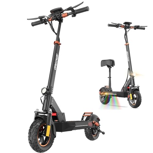 iENYRID Adults Electric Scooter 800W Motor 10" Off-Road Tires 48V 28mph Black