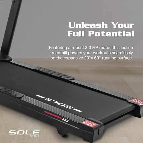 SOLE Foldable Treadmill F63 Black