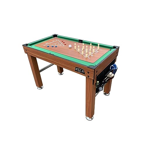 KICK Defender 48" 10-in-1 Multi-Game Table (Brown) by KICK