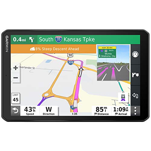 Garmin dezl OTR800 8" GPS Truck Navigator Black with Accessory Bundle
