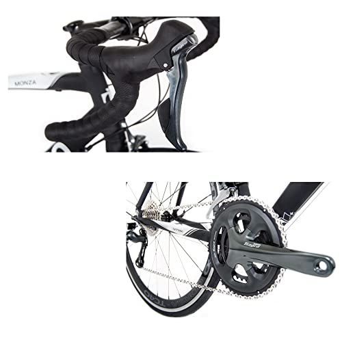 Tommaso Monza Sport Bike Performance Aluminum Road Bike Carbon Shimano Tiagra 24 Speeds Road Bicycle Matte Black