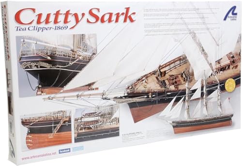 Artesanía Latina Wooden Ship Model Kit Cutty Sark 1:84 Scale Multicolor