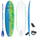 WAVESTORM 8ft Junior Stand Up Paddleboard Blue Yellow Green
