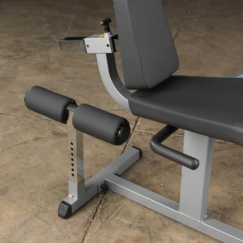 Body-Solid Adjustable Leg Extension and Curl Machine Silver