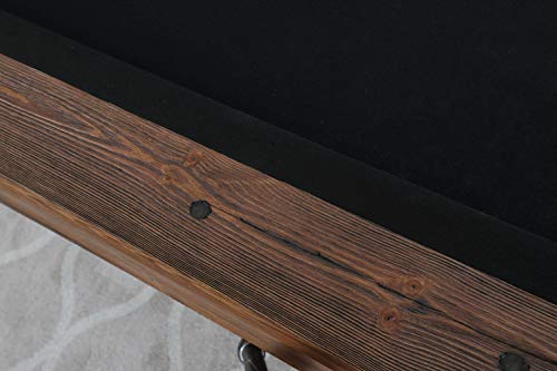 Playcraft Bull Run 8' Slate Pool Table Brown Black