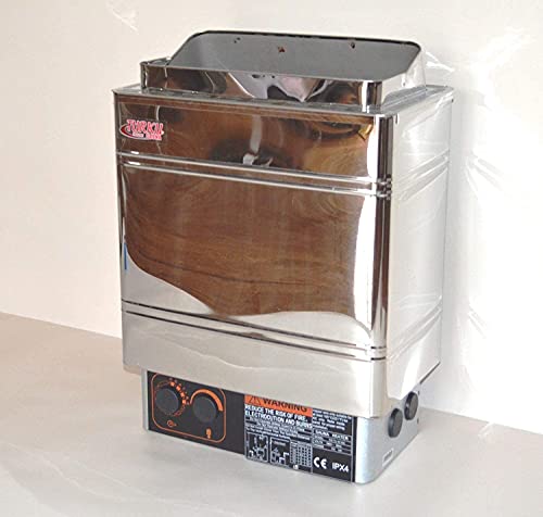 TURKU Stainless Steel 4.5KW Sauna Stove with External Digital Controller