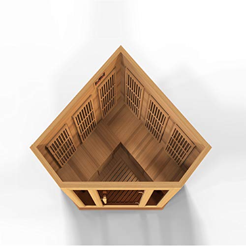 MAXXUS FAR Infrared Carbon Corner Cedar Sauna Red