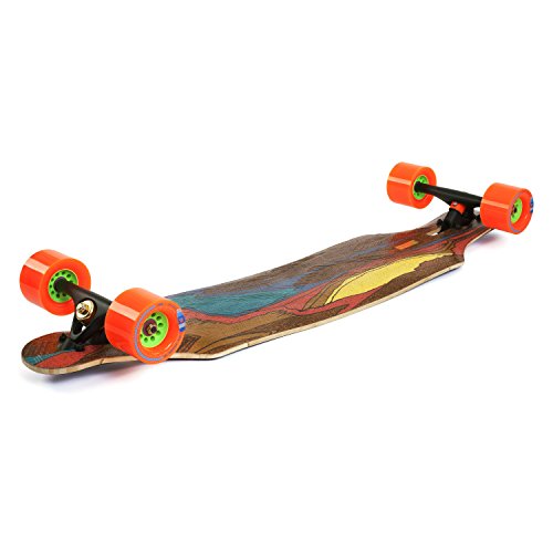 Loaded Boards Icarus Bamboo Longboard Skateboard Complete with Orangatang Kegel 80mm/80a Wheels