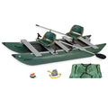 Sea Eagle 375fc FoldCat Inflatable Fishing Boat Deluxe Package Green