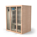 Durasage 3-Person Carbon Infrared Sauna - Canadian Hemlock Wooden - 2000 Watts - Bluetooth, FM Radio & USB Input