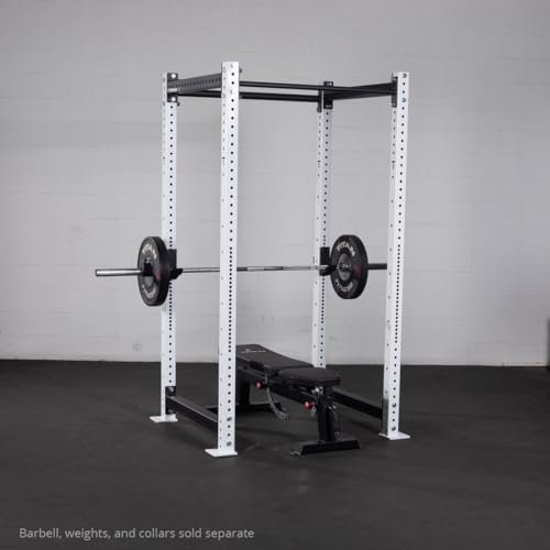 Titan Fitness X-3 Series 90" White Bolt-Down Power Rack 36" Depth