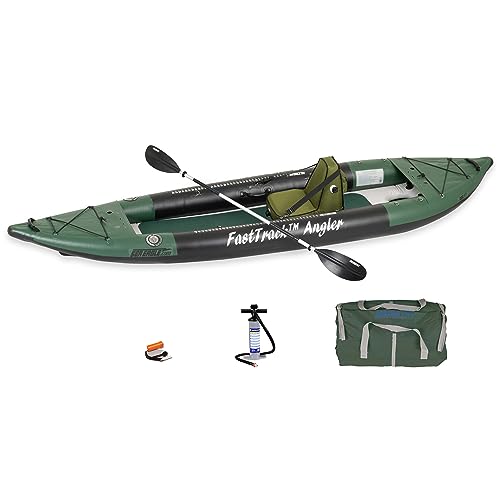 Sea Eagle 385FTA Fasttrack Angler Inflatable Green Fishing Kayak - Hunter Green