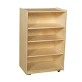 Wood Designs Mobile Shelf Storage Natural Wood