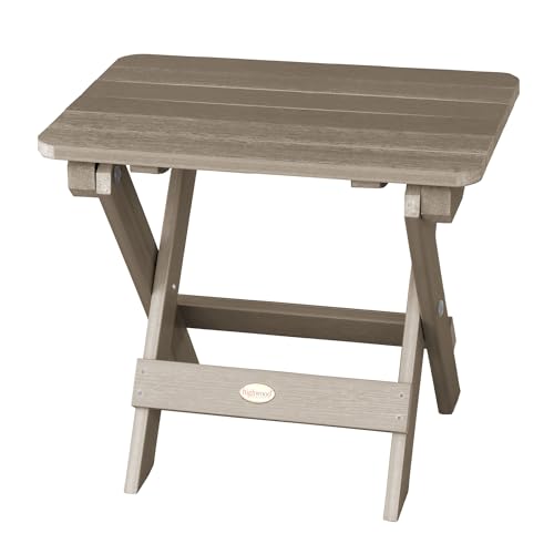 Highwood Classic Westport Adirondack 6pc Set, 4 Chairs & 2 Folding Side Tables Woodland Brown