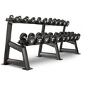 XMark Urethane 12-Sided Dumbbell Set with Rack 550 lb