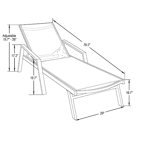 LeisureMod Marlin Modern Green Outdoor Chaise Lounge Chair Set with Fire Pit Table