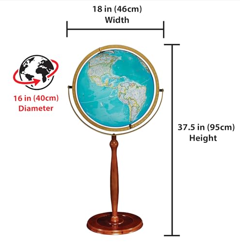 Replogle Chamberlin Illuminated Globe 16-Inch Blue