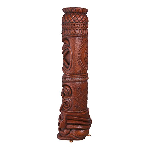 Design Toscano Grand Island Tiki Totem Statue Faux Woodtone Finish