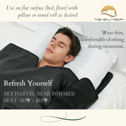The Healtheory Refresh Infrared Sauna Blanket Black