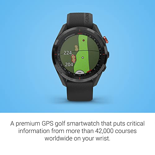 Garmin Approach S62 Golf GPS Watch Bundle Black