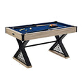 Barrington Billiards 5' Brooks Drop Pocket Table Black/Blue/Light Wood Grain