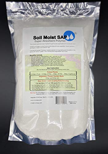 Soil Moist SAP Super Absorbent Polymer Water Reservoir for Plants 45 Pounds