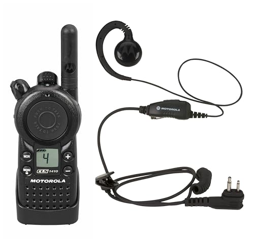 Motorola 6 Pack CLS1410 Walkie Talkie Radios with Headsets Black
