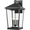 Z-Lite 4 Light Outdoor Wall Sconce Black