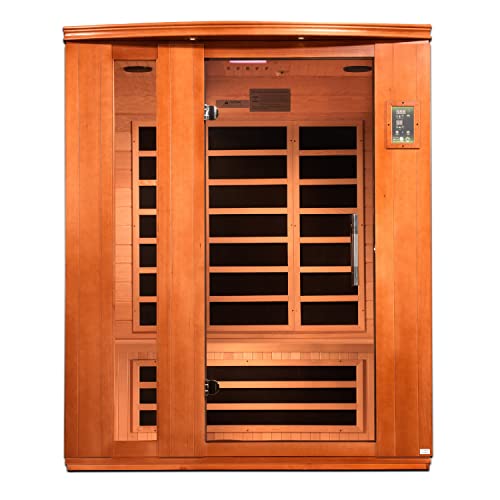 Dynamic Saunas Lugano 3-Person Low EMF FAR Infrared Sauna Carbon
