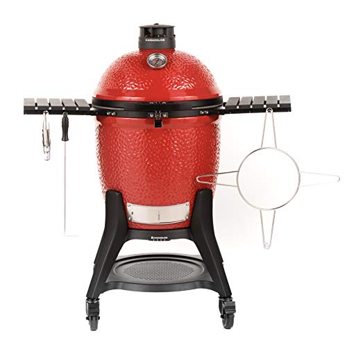 Kamado Joe Classic Joe III 18-Inch Charcoal Grill & Smoker Blaze Red