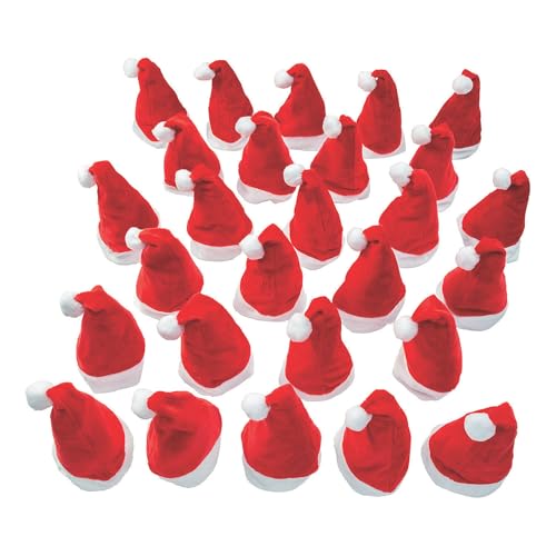 Fun Express Bulk Plush Santa Hats 144 Pieces Red