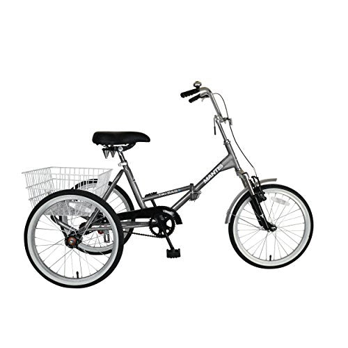 Mantis Tri-Rad Adult Folding Tricycle Silver 20 Inch Wheels
