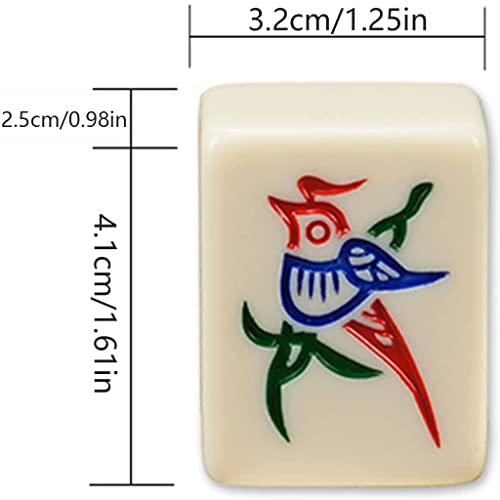 SHATONG Traditional Chinese Mahjong Game Set with 144 Melamine Tiles B