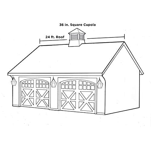 Good Directions Manchester Vinyl Cupola with Pure Copper Roof White 30”x40”