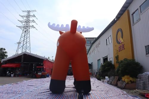Bookishbunny 26FT Inflatable Reindeer Christmas Decoration Multicolor