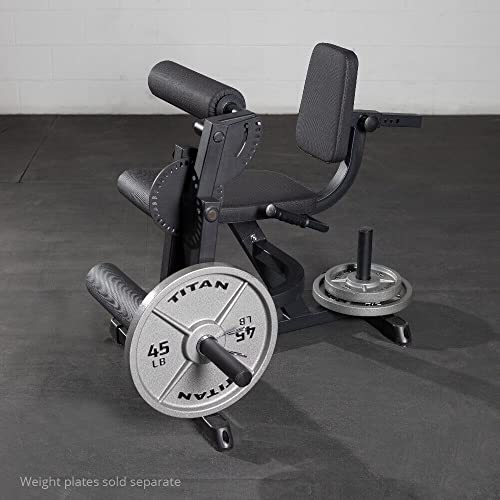 Titan Fitness Adjustable Leg Extension and Curl Machine 300 LB Rated