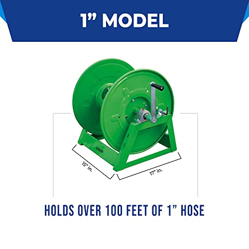 Underhill Heavy-Duty Hose Reel Holder Caddy for Golfing Greens and Sports Fields Green