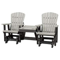 American Furniture Classics Double Center Table Glider Light Gray