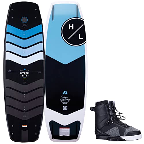 Hyperlite Murray Pro Mens Wakeboard 144 with Team X Bindings Black/Grey