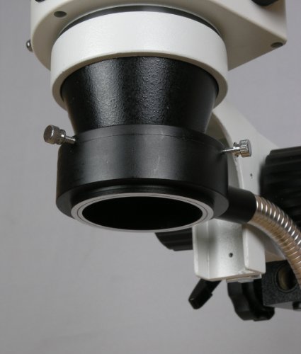 AmScope Digital Trinocular Stereo Zoom Microscope 3.5X-180X with Fiber-Optic Ring Light and 5MP Camera